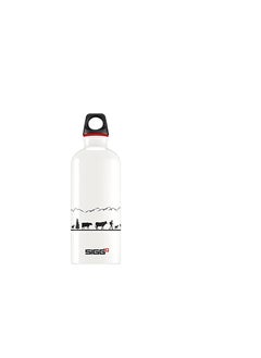 Sigg - Aluminium Water Bottle - Traveller White - Climate Neutral Certified - Suitable For Carbonated Beverages - Leakproof - Lightweight - Bpa Free - White - 0.6 L  - Image 1