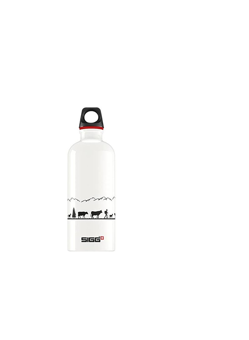Sigg - Aluminium Water Bottle - Traveller White - Climate Neutral Certified - Suitable For Carbonated Beverages - Leakproof - Lightweight - Bpa Free - White - 0.6 L - Image 1