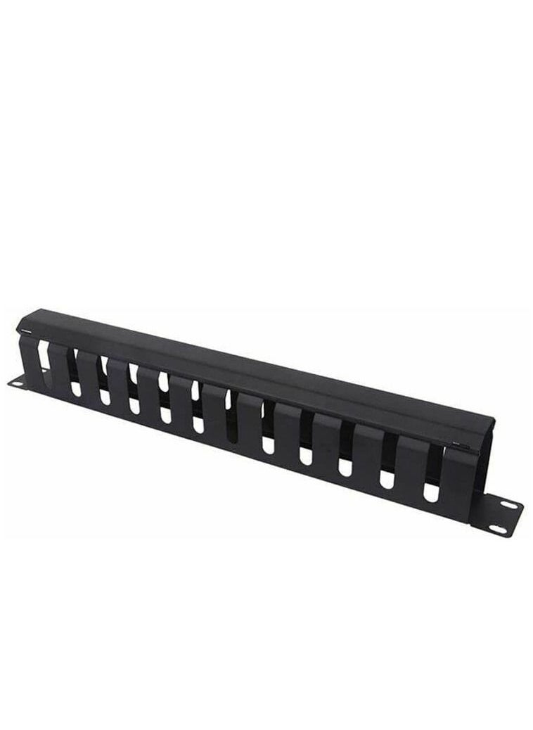 DKURVE 1U 12 Slot Plastic Cable Management for 19  inch Rack  - Image 1