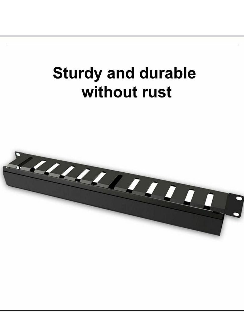 DKURVE 1U 12 Slot Plastic Cable Management for 19  inch Rack  - Image 4