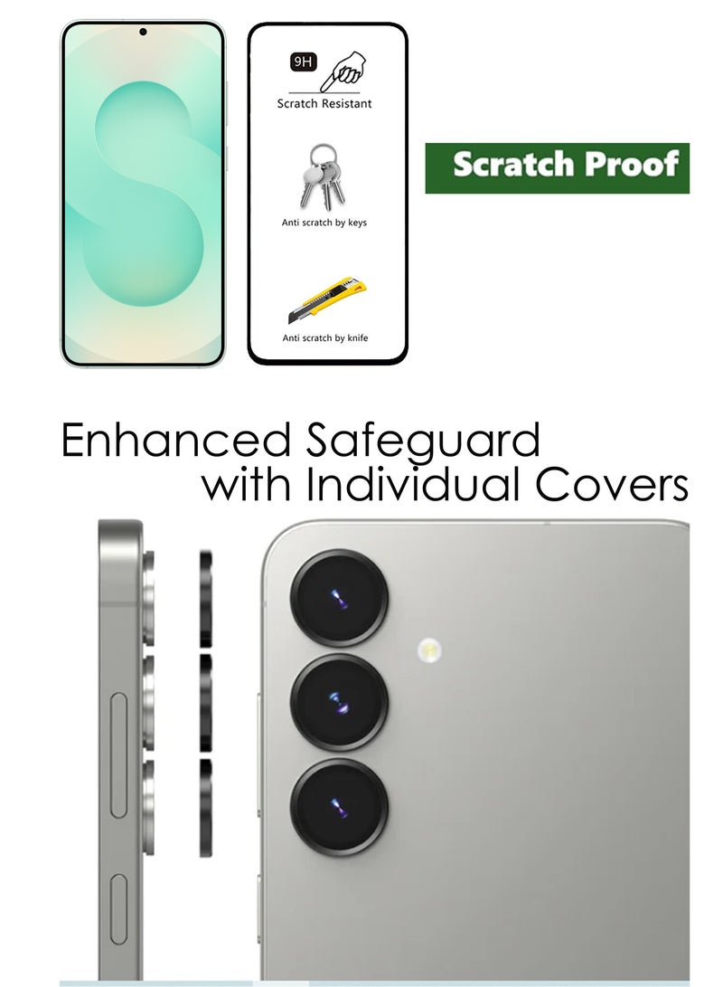 DUSALA For Samsung Galaxy S25 Plus - Tempered Glass Screen Protector  Camera Lens Protector - Advanced Border-Less Full Edge to Edge ,Shatterproof , High Responsiveness , Higher Transparency , Quick to Ins - Image 2