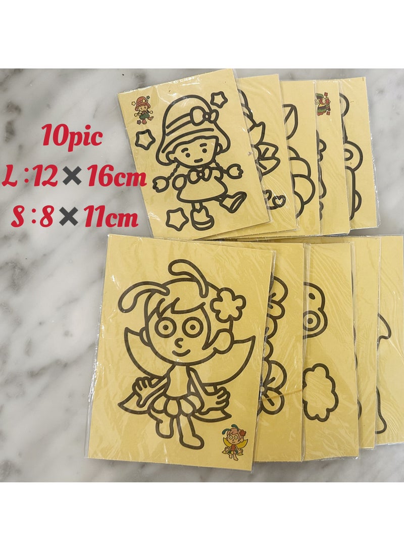 10-Piece DIY Sand Painting，Sand art - Image 1