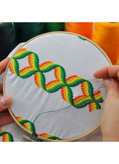 Pllieay 7 Pieces 7 Sizes Embroidery Hoops 4 Inch To 12 Inch Bamboo Circle Cross Stitch Hoop Rings For Craft Sewing And Ornaments  - Image 4