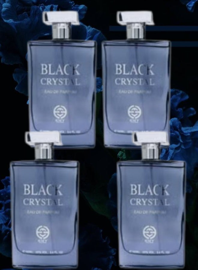 EMY 4 Pieces Black Crystal Perfume 100ML - Image 1
