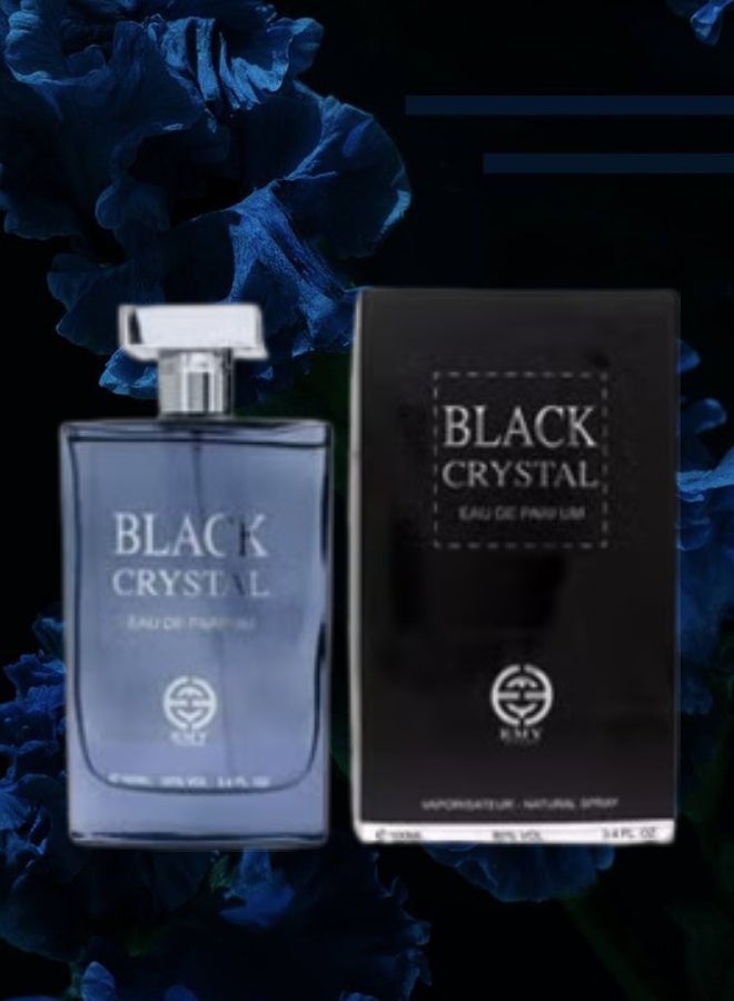 EMY 4 Pieces Black Crystal Perfume 100ML - Image 2