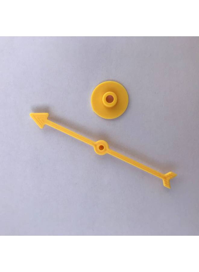 Direct Selling Plastic Game Turntable Children's Enlightenment Chess PP Plastic Rotating 10CM Pointer Table Game Toy Accessories-Color:Green - Image 5