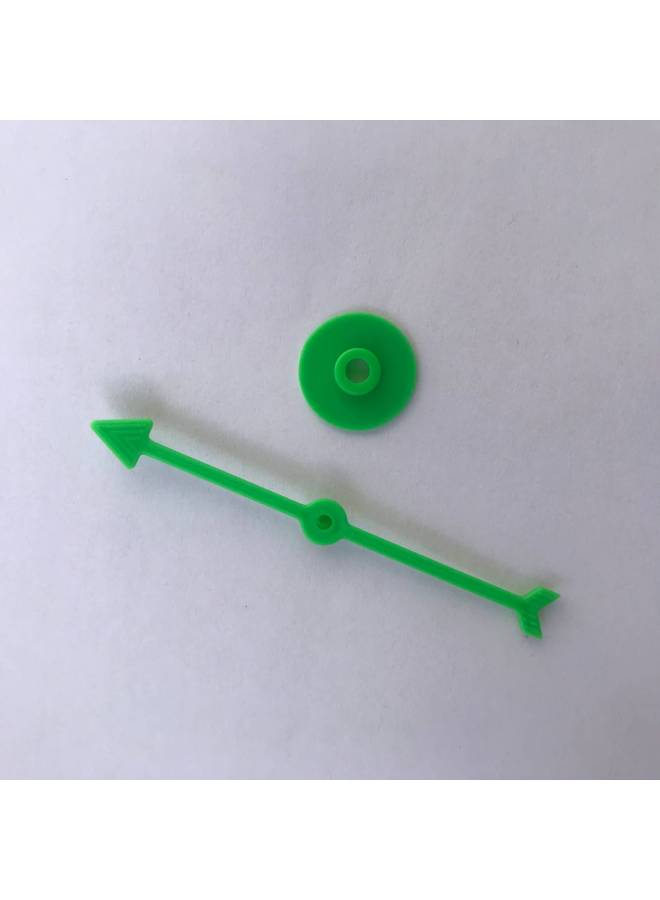 Direct Selling Plastic Game Turntable Children's Enlightenment Chess PP Plastic Rotating 10CM Pointer Table Game Toy Accessories-Color:Green - Image 1