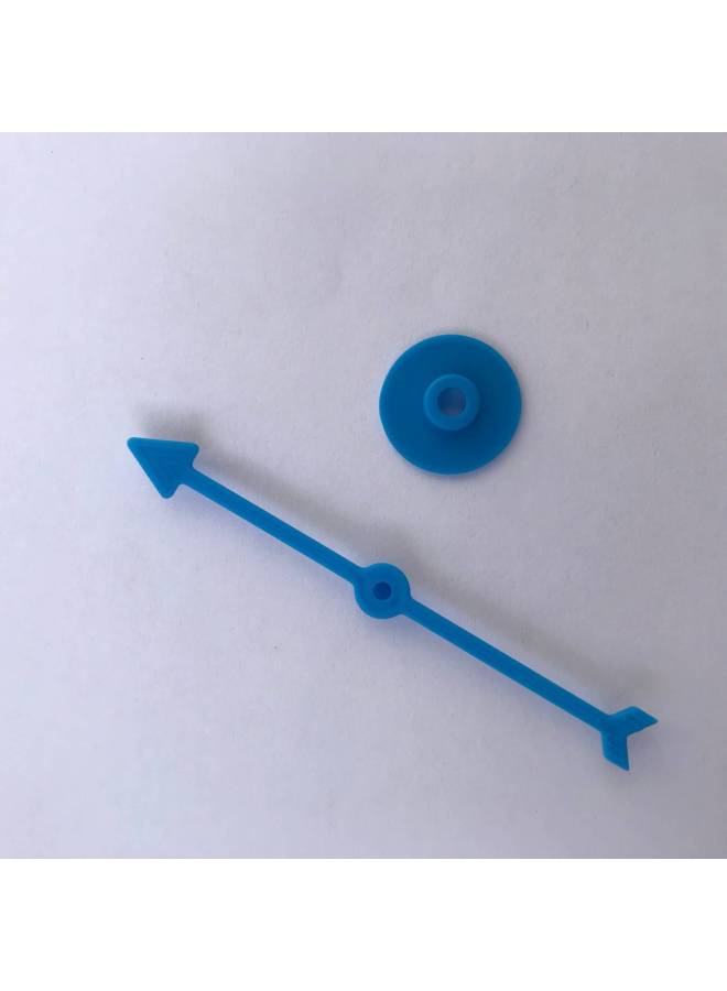 Direct Selling Plastic Game Turntable Children's Enlightenment Chess PP Plastic Rotating 10CM Pointer Table Game Toy Accessories-Color:Green - Image 4