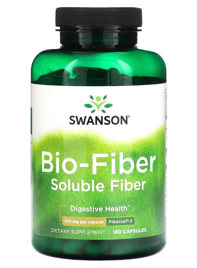 SWANSON Bio-Fiber 750 mg 180 Capsules - Image 1
