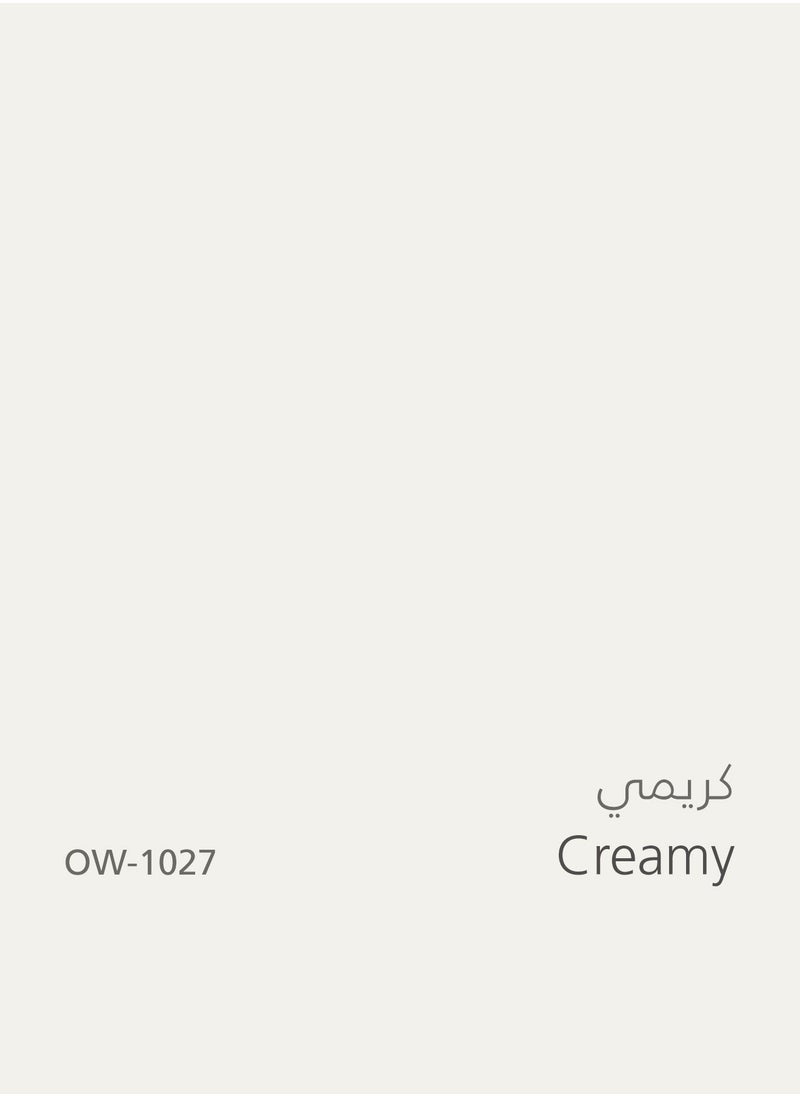 دهانات الجزيرة - جرين دهان جدران داخلية مطفي (اللون : كريمي) 16.2لتر - Image 1