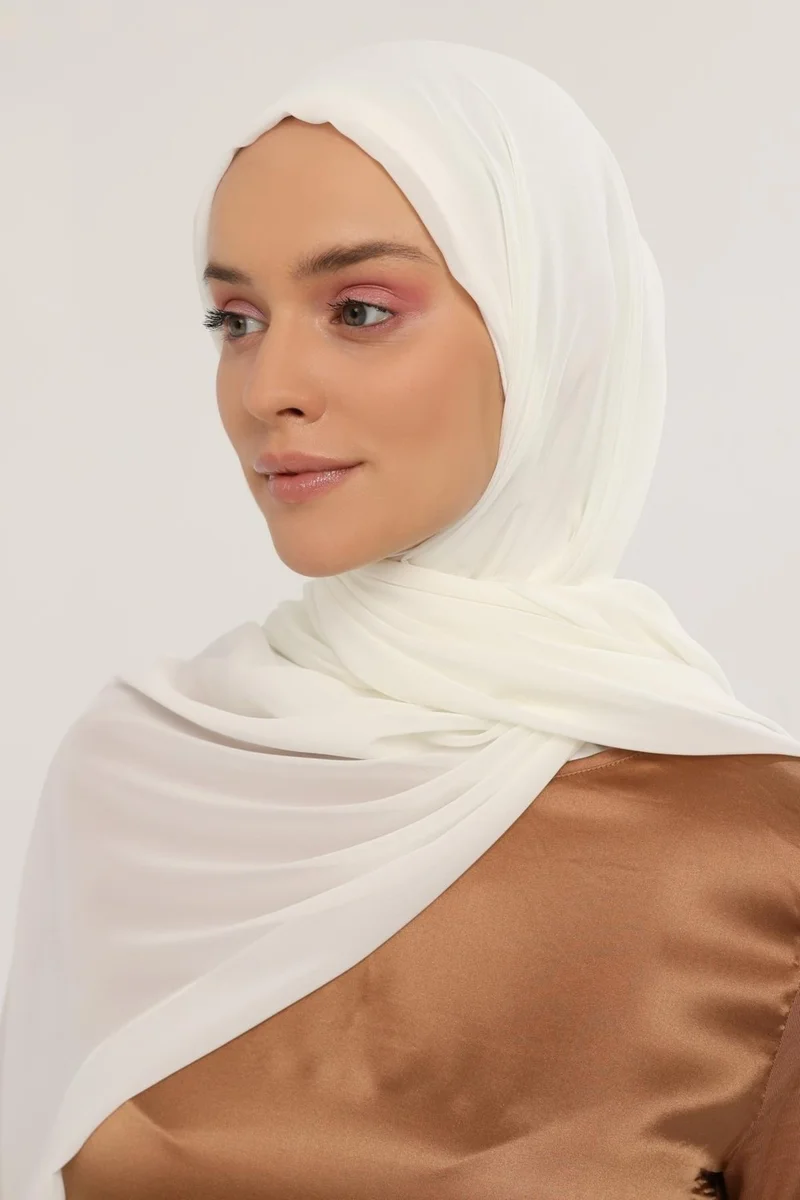 Altobeh Ready Practical Luxury Neck Collar Bonnet Chiffon Shawl