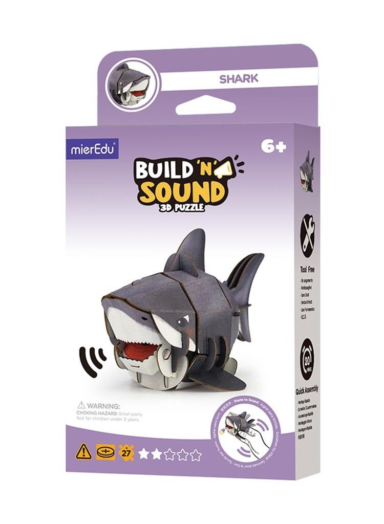ميريدو لعبة ألغاز القرش ثلاثية الأبعاد Build 'n' Sound - Image 2