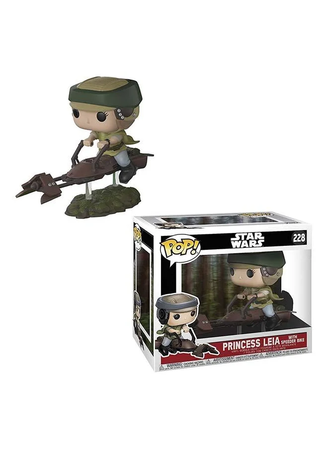 فانكو Pop Rides! Star wars: Leia on Speeder Bike With Chase Collectable Vinyl Figure, 23253, 5.5 Inch