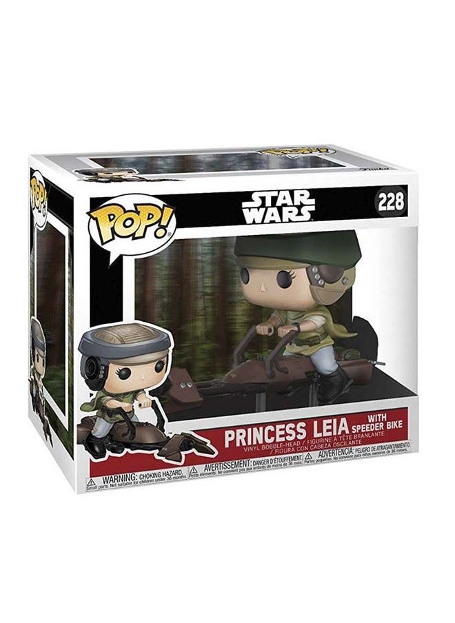 Funko بوب رايدز! حرب النجوم: ليّا على دراجة سريعة مع تمثال فينيل القابل للجمع، 23253، 5.5 بوصة  - Image 3
