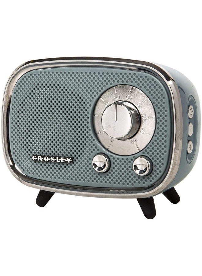Crosley Cr3039Atn Rondo Retro Portable Rechargeable Bluetooth Speaker Tourmaline  - Image 1
