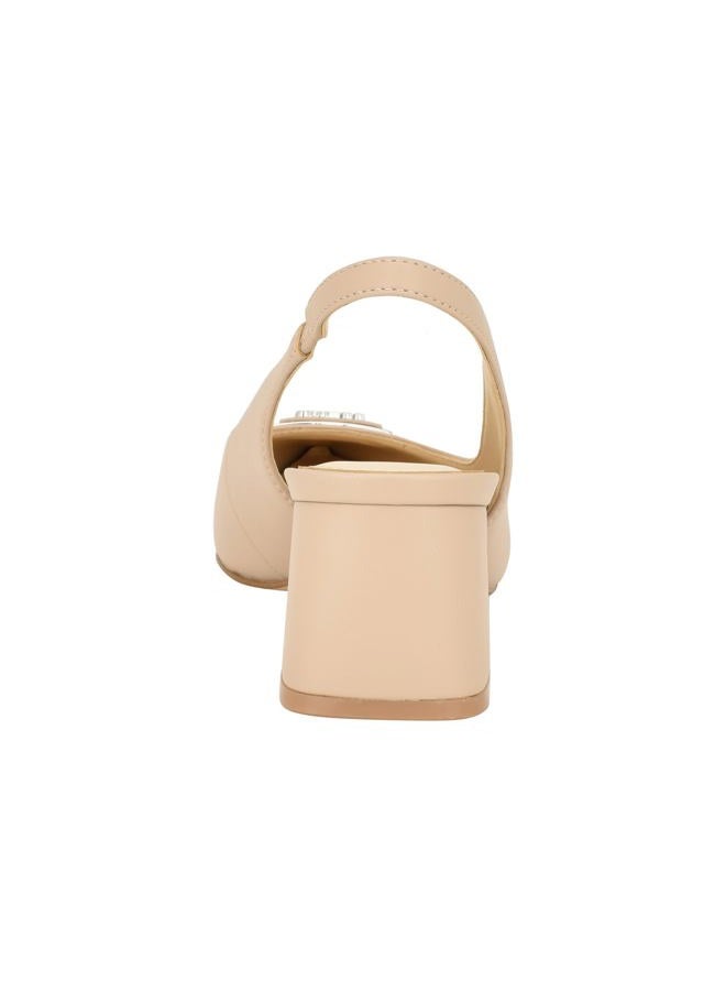 GUESS Women's ZANDA Pump, Taupe 240, 9 - Image 3