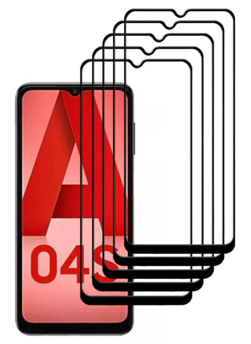ACLIX 5 Pieces Antistatic ESD Dustproof Premium Quality High Definition Tempered Glass Screen Protector Designed For Samsung Galaxy A04s - Image 1