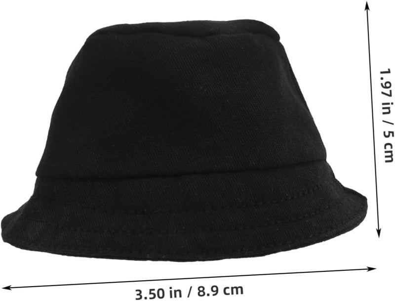Doll Dress Up Cap Hat Cute Miniature Fisherman Hat for Dolls Lightweight DIY Mini Hats for Doll Decoration and Party Accessories - Image 4