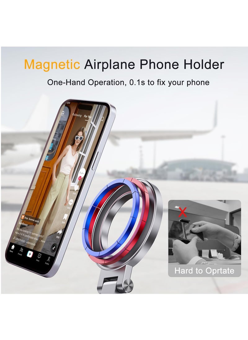 هاي هونور - حامل هاتف مغناطيسي بمشبك لأجهزة iPhone وAndroid | حامل قابل للتعديل بزاوية 360 درجة لعربات التسوق والمكتب | حامل ثلاثي القوائم عالمي بقياس ربع بوصة | استخدام حر اليدين ومناسب للمبدعين (فضي) - Image 1