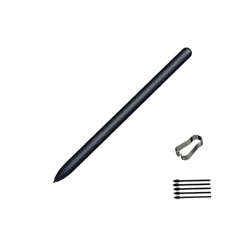CaoXiong Tab S7 FE Pen for Samsung Galaxy Tab S7 FE S Pen Stylus Pen Replacement for Samsung Galaxy Tab S7 FE Stylus S Pen + Tips/Nibs(Black) - Image 1