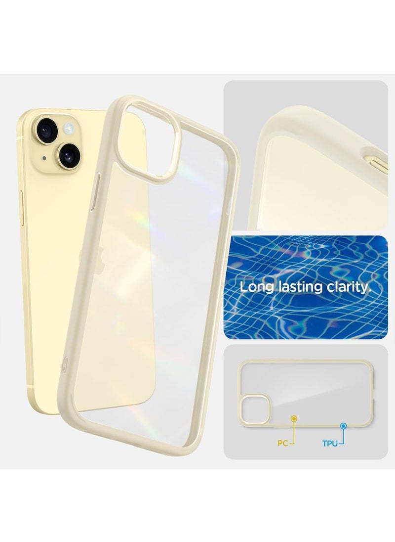 Spigen Ultra Hybrid for iPhone 15 Case Cover - Mute Beige  - Image 4