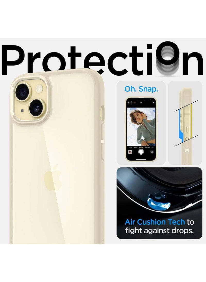 Spigen Ultra Hybrid for iPhone 15 Case Cover - Mute Beige  - Image 5
