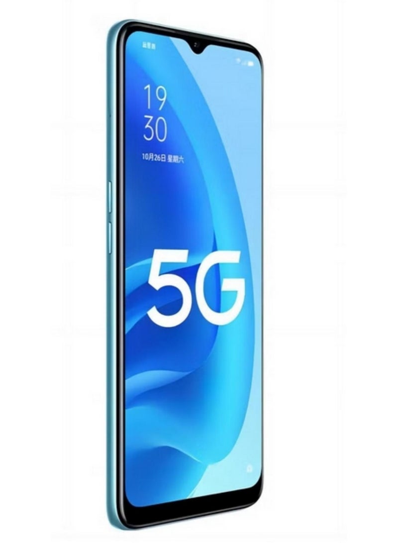 أوبو A56 5G Dual Sim Blue 8GB RAM 256GB+Free Gift Pack High Power Charger Type-C And USB-A - Image 2