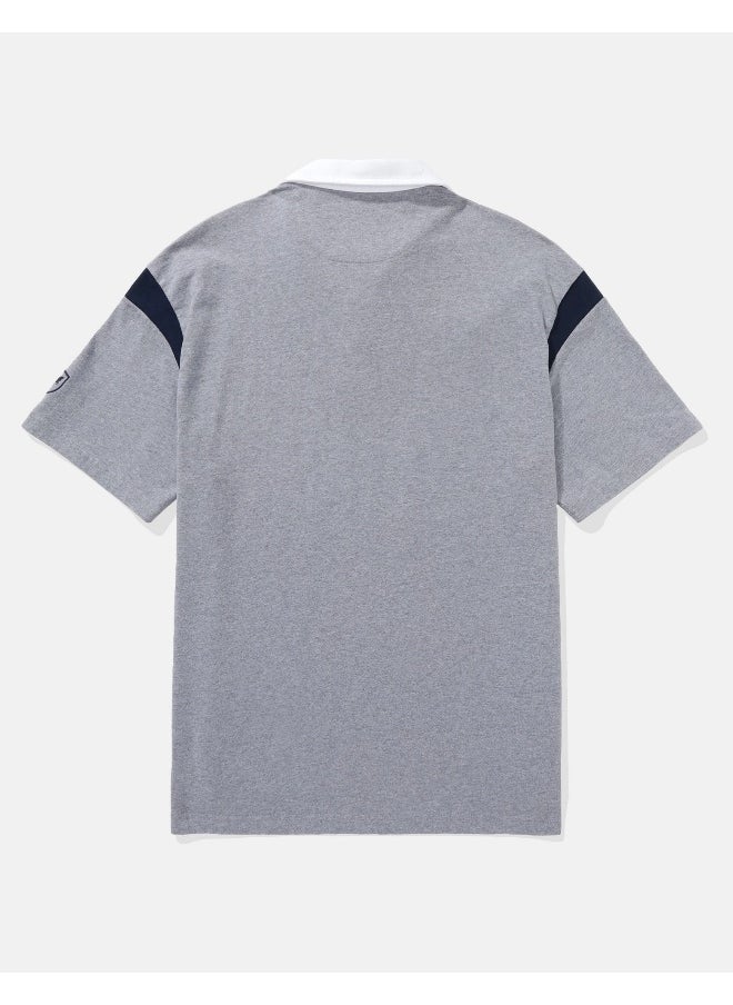 American Eagle AE Contrast Sleeve Polo Shirt  - Image 2