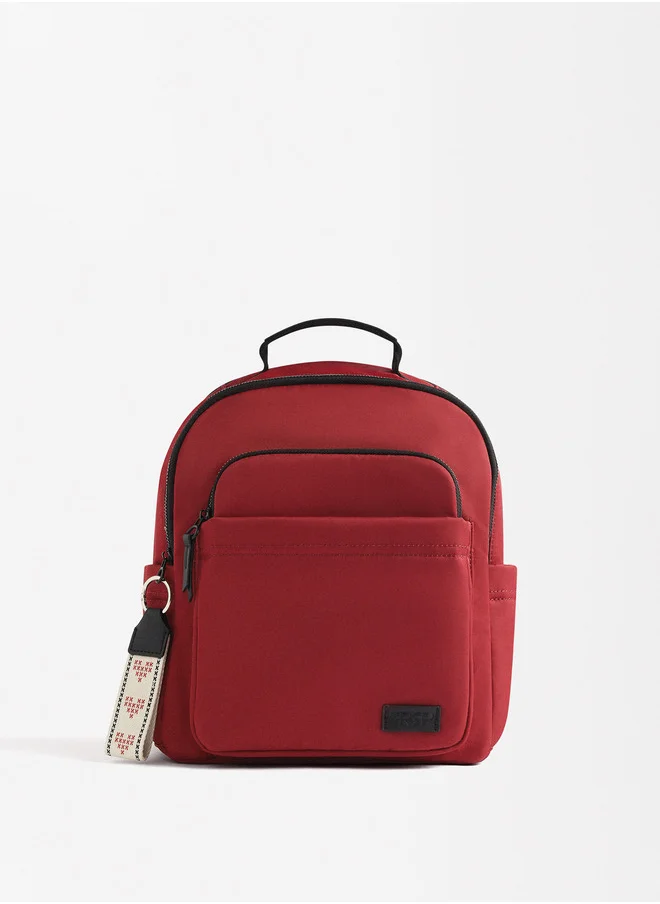 PARFOIS Nylon Backpack With Heart Pendant