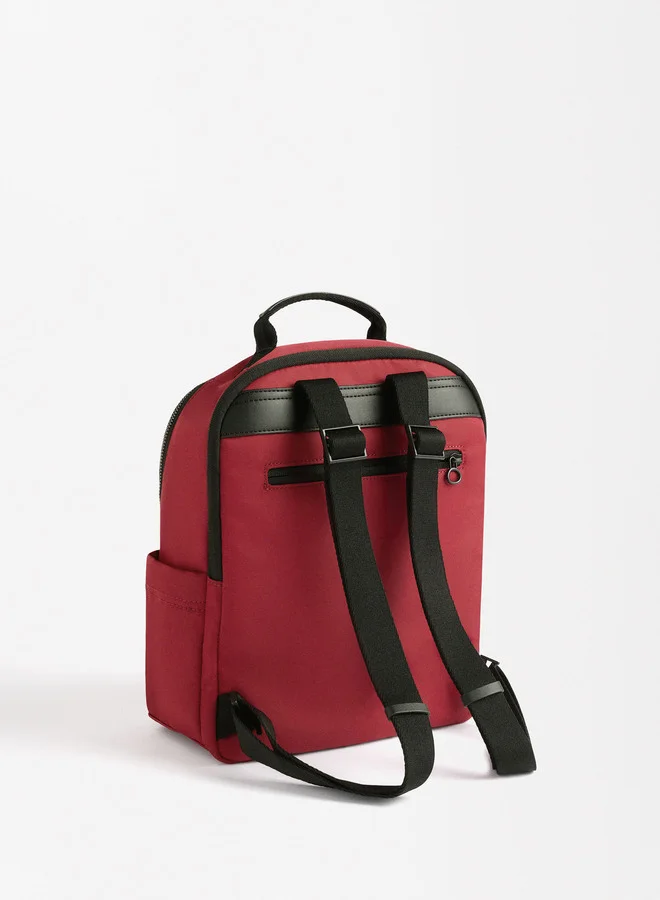PARFOIS Nylon Backpack With Heart Pendant