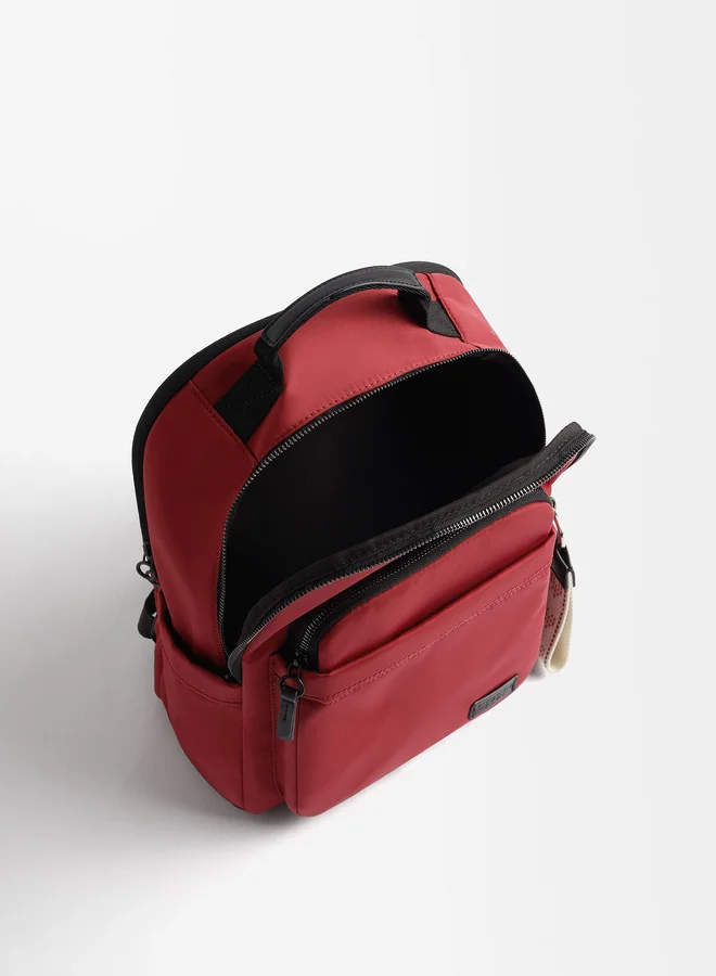 PARFOIS Nylon Backpack With Heart Pendant