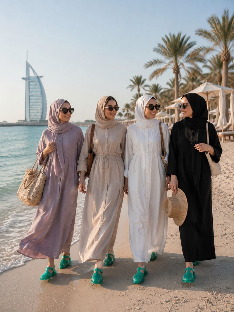 صندل نسائي شفاف بتصميم الصياد ونعل سميك ومقدمة مغلقة مناسب للشاطئ والسفر والاستخدام اليومي - Image 3