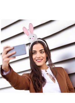 Brain Giggles Bunny Plush Rabbit Hair Bands – Soft & Stylish Hair Accessories for Women, Girls, and Kids  - Image 3