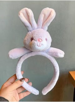 Brain Giggles Bunny Plush Rabbit Hair Bands – Soft & Stylish Hair Accessories for Women, Girls, and Kids  - Image 2
