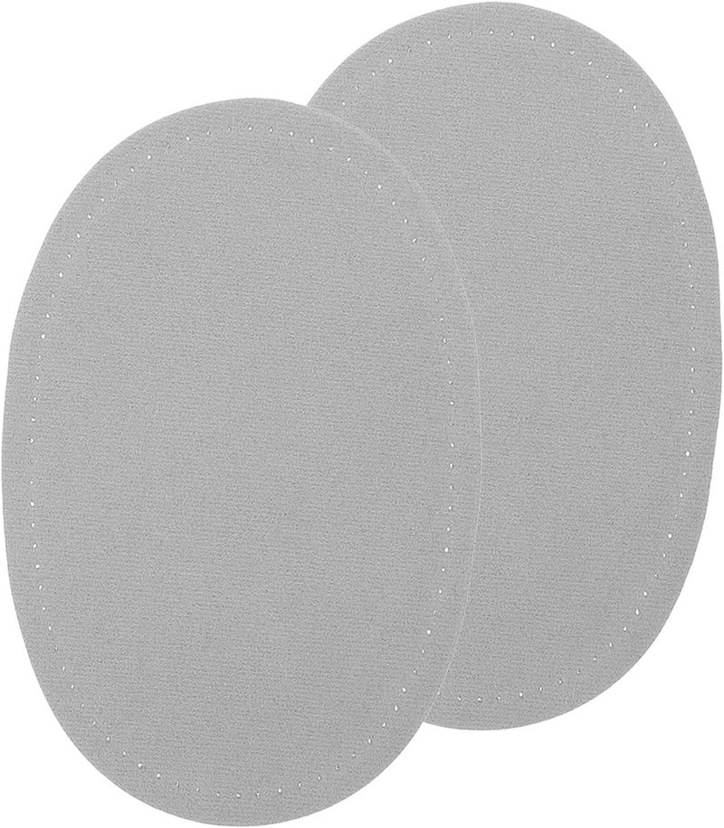 Repair Patch Elbow Patches for Sweaters 1 Pair Gray Pu Leather Garment Repair DIY Clothes Decoration - Image 1