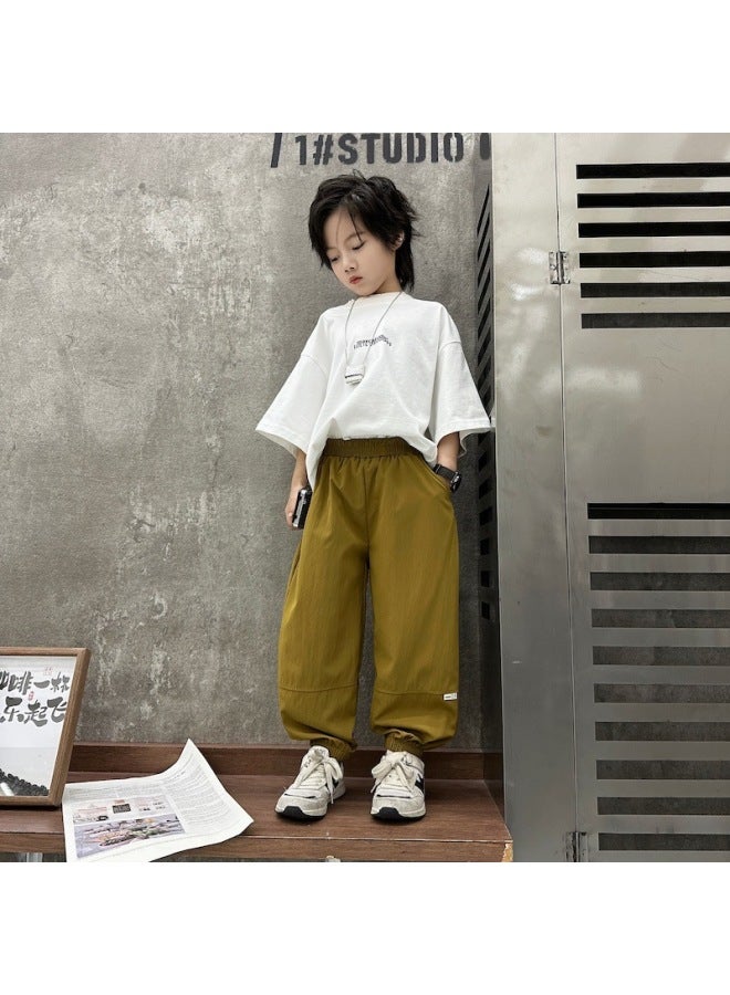 Summer New Children's Ice-silk Anti-mosquito Pants, Thin And Breathable, Quick-drying Pants For Boys And Girls, Baby Anti-mosquito Pants, Class A Workwear