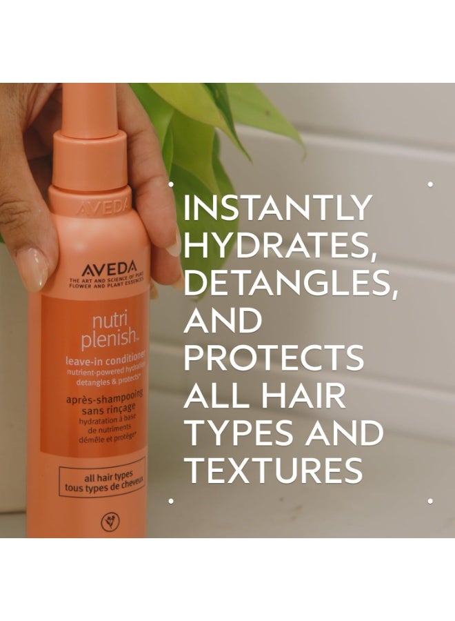 Aveda Nutriplenish Leave-In Conditioner | Hydrates, Detangles & Replenishes Hair for 72 Hours | Heat Protectant | for All Hair Types | 98% Naturally Derived* Style: 6.7 Fl Oz - Full Size - Image 2