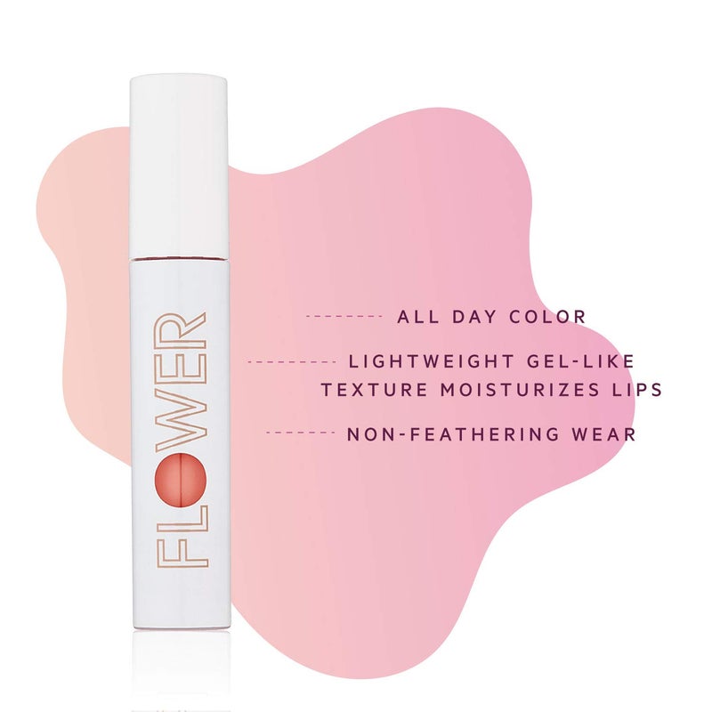 Flower Beauty تلوين الشفاه من فلوور بيوتي بواسطة درو باريمور - لون طويل الأمد - مرطب + تركيبة مائية - قوام هلامي - (كوي) - Image 2