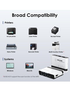 Wireless Print Server 2 Port USB 2.0 WiFi Print Server with 100Mbps LAN and Bridge Wired Wireless Standalone Modes Compatible with Windows 10 8 7 XP Mac OS and All RAW Supported Printers - pzsku/Z56989CA8F2B5FA7E55D6Z/45/_/1718691390/bca14ec6-ae3f-4d1b-8256-cd653d663b7b