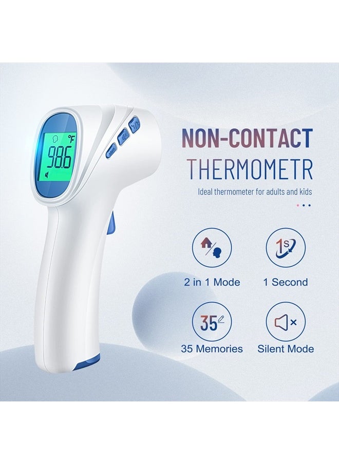 Goodbaby No-Touch Thermometer for Adults and Kids, Digital Thermometer with Fever Alarm, Fast Accurate Results, Easy for All Ages, Basal Thermometer  - Image 2