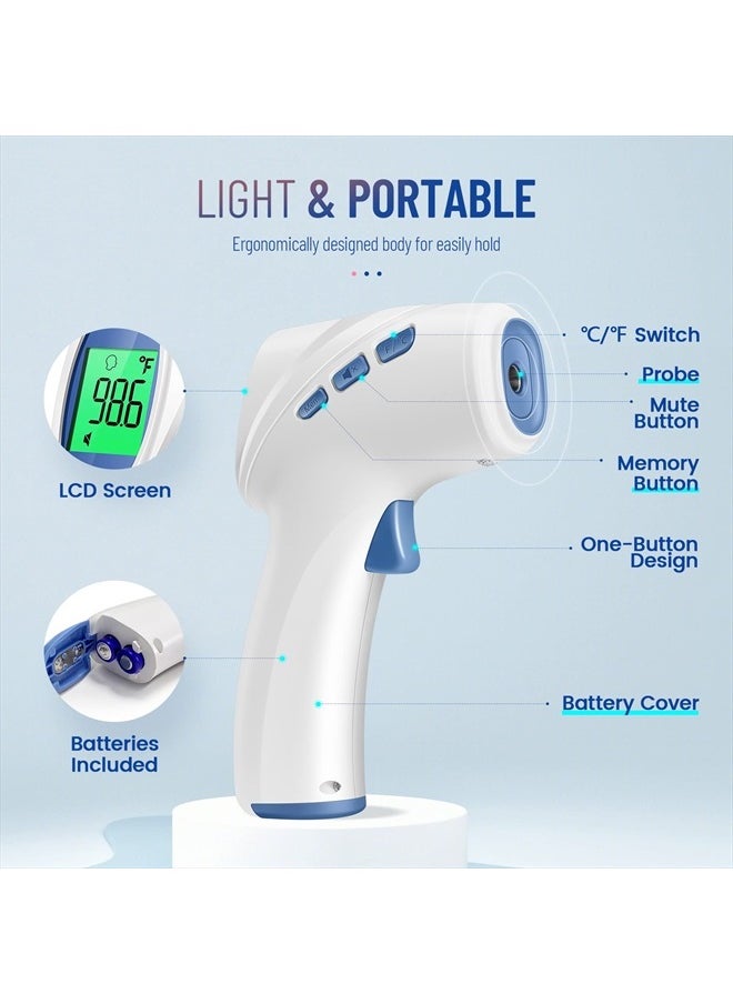 Goodbaby No-Touch Thermometer for Adults and Kids, Digital Thermometer with Fever Alarm, Fast Accurate Results, Easy for All Ages, Basal Thermometer  - Image 4