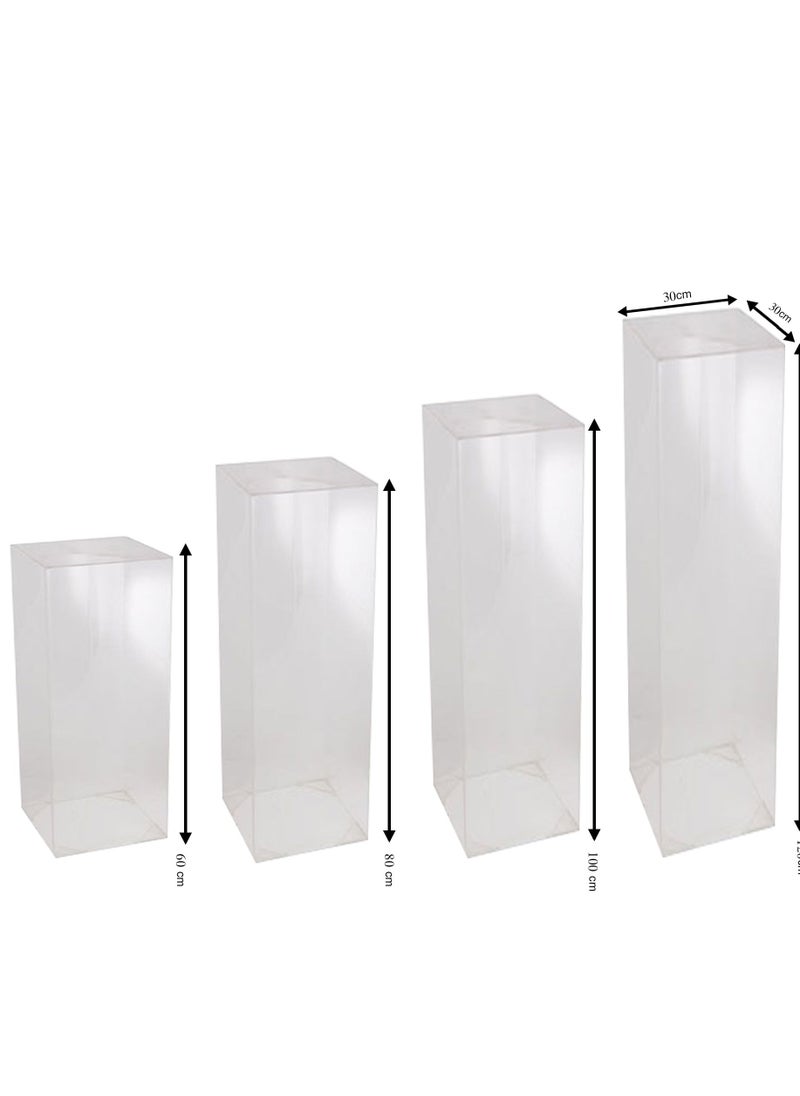 Lamsit Ibdaa Lamsit Ibdaa Acrylic Side Tables Set of 4  - Image 2
