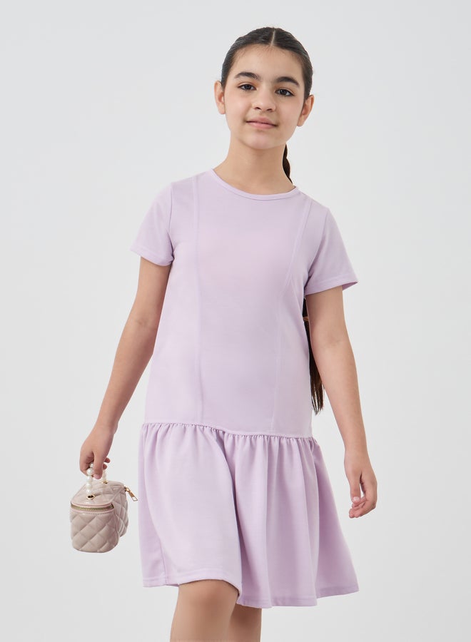 ستايلي فستان ستايلي بخصر منخفض وطول الركبة - Image 2