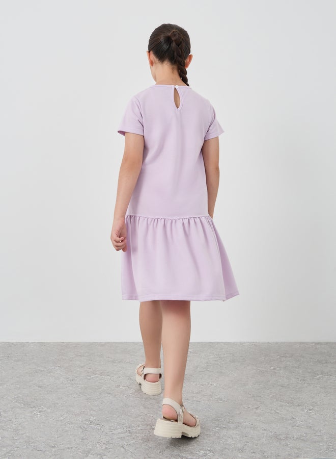 ستايلي فستان ستايلي بخصر منخفض وطول الركبة - Image 4