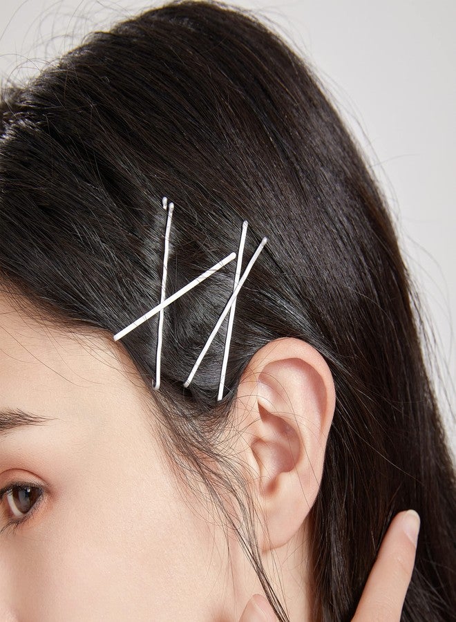 Dofash 5CM/2In Wavy Bobby Pins Silver Hairpins Metal Hair Grips for Hair Decoration 60pcs（Silver） - Image 5