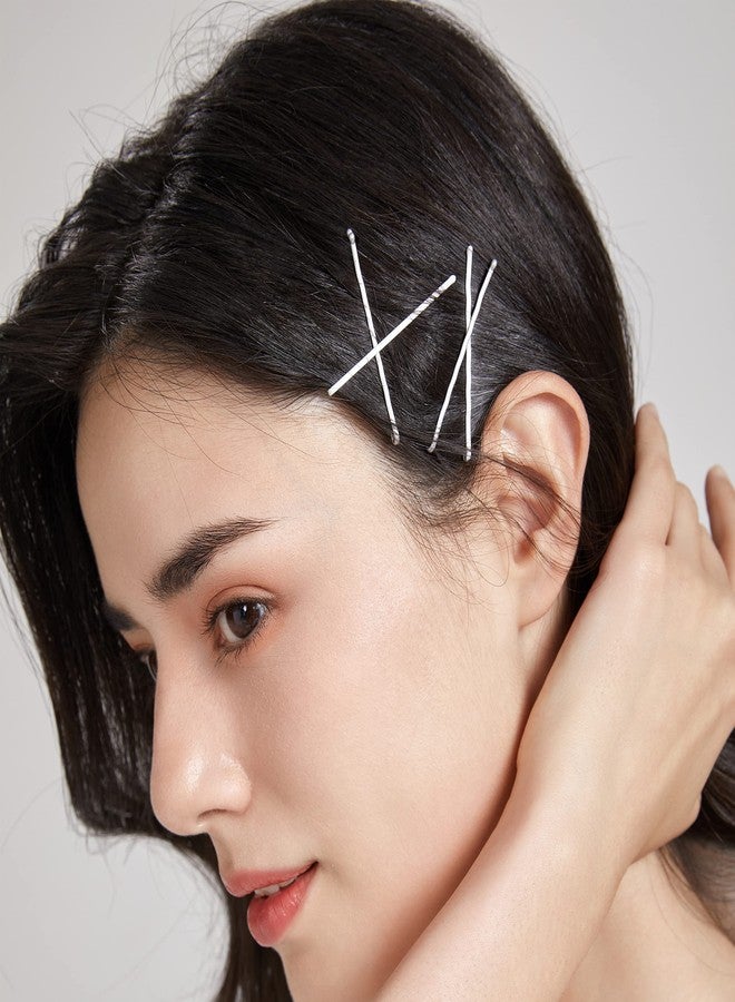 Dofash 5CM/2In Wavy Bobby Pins Silver Hairpins Metal Hair Grips for Hair Decoration 60pcs（Silver） - Image 3