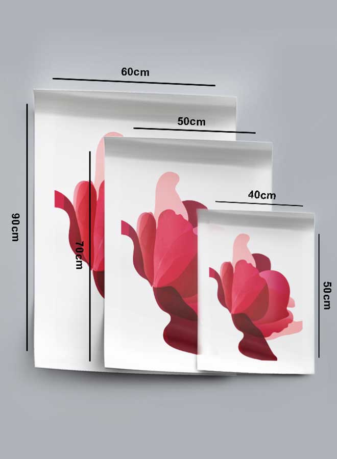 LOWHA Poster Painting Art With Four Separate Pieces Of Double-Sided Stickers Flower Abstract Art For Home Bedroom Living Room And Office Decor - Image 4