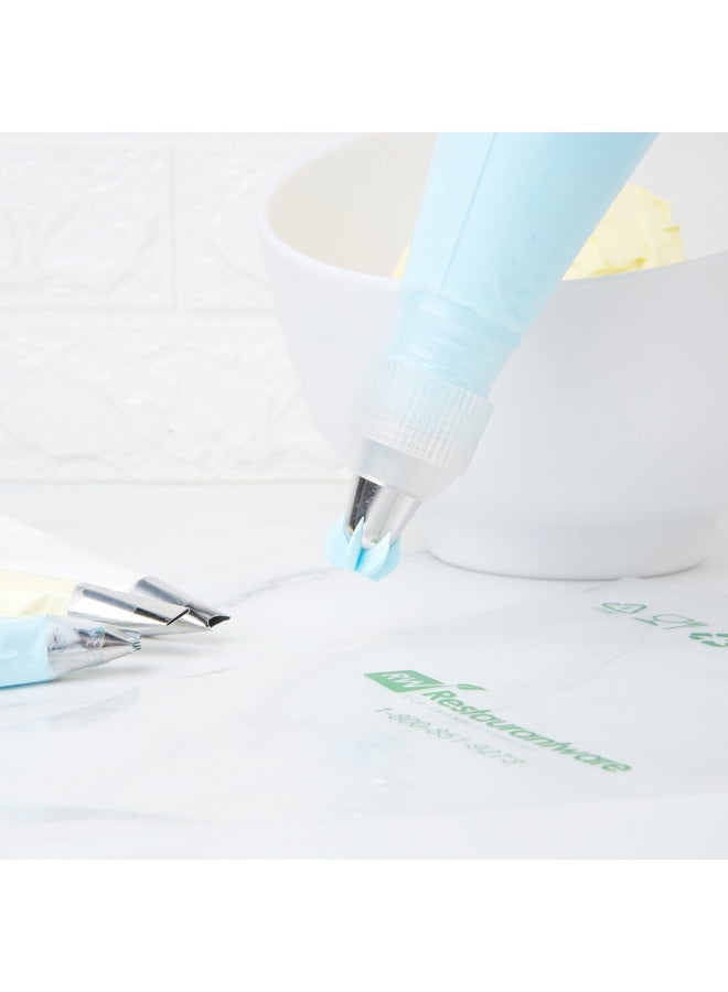 Restaurantware Pastry Tek Piping Tip, 1 Reusable Drop Flower Icing Tip - #1B, Dent-Resistant, Stainless Steel Pastry Tip, Dishwasher-Safe, Decorate Cupcakes, Cakes, or Cookies - Image 4