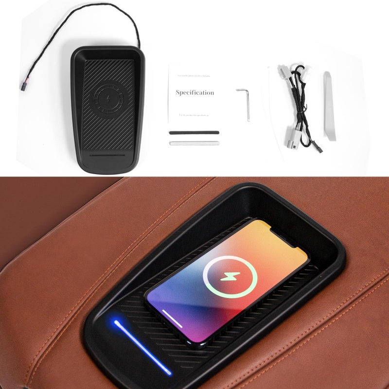 Xipoo Wireless Charger Compatible with 20152020 Cadillac Escalade Wireless Charging Tray Pad Replacement for 20152020 Cadillac Escalade Accessories - Image 2