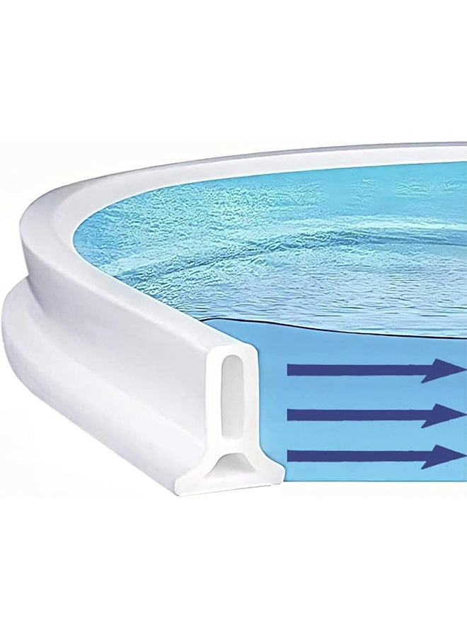 RATSAW 200CM Collapsible Shower Threshold Water Dam Shower Barrier and Retention System Wet and Dry Separation Shower Dam Seal Waterproof Strip for Bathroom Kitchen - Image 1